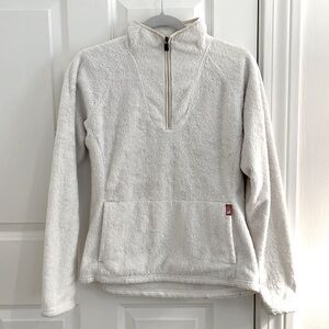 North Face White Quarter Zip